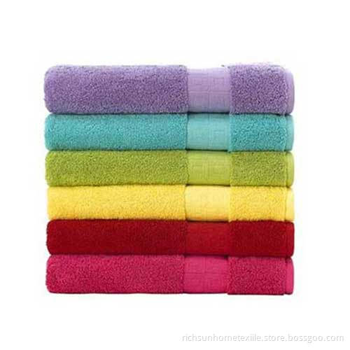 colorful bath towel
